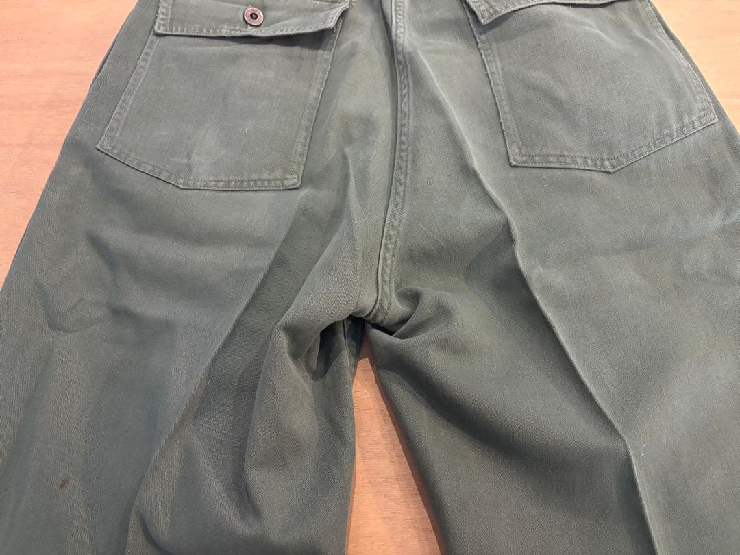 希少 40s 米軍実物 ベイカーパンツ 月桂樹ボタン ② OG-107