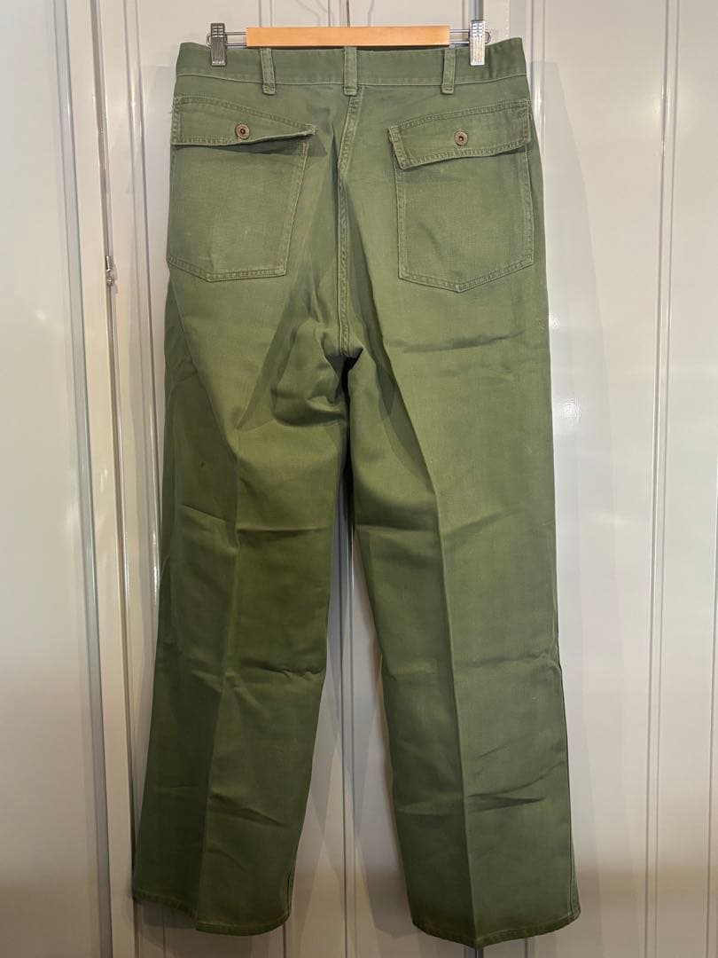 希少 40s 米軍実物 ベイカーパンツ 月桂樹ボタン ② OG-107