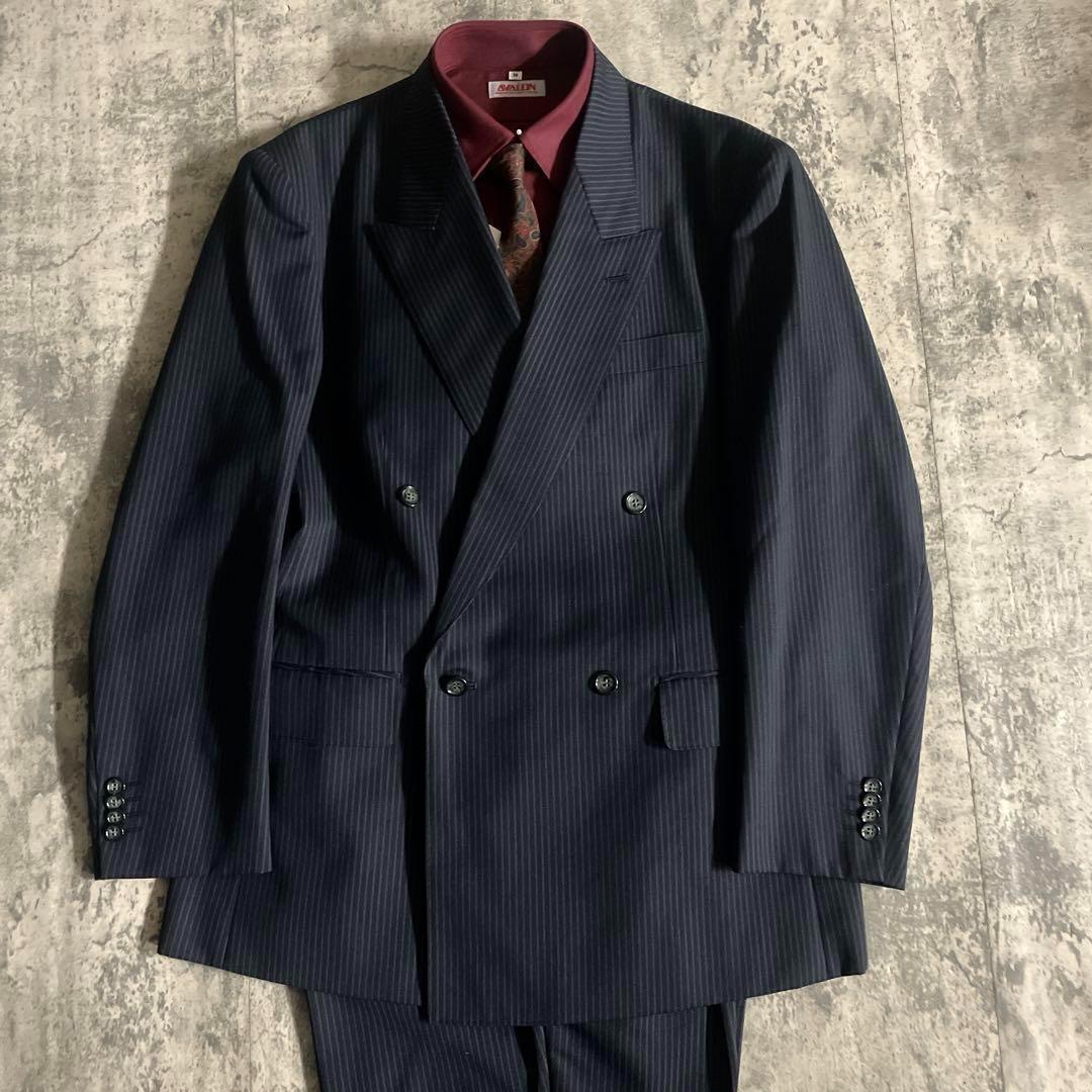 【極美品】 高級ダブルスーツ × GIORGIO ARMANIネクタイ XL