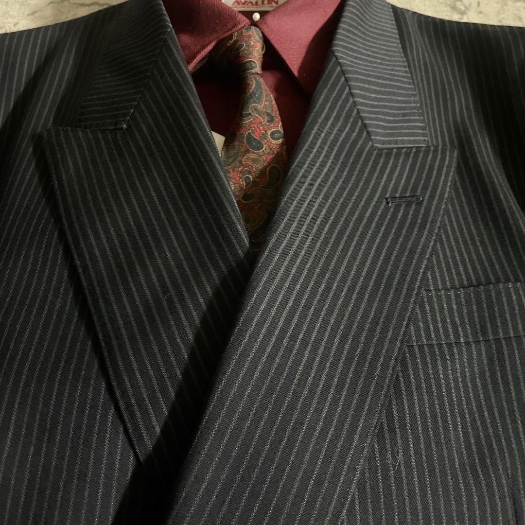 【極美品】 高級ダブルスーツ × GIORGIO ARMANIネクタイ XL