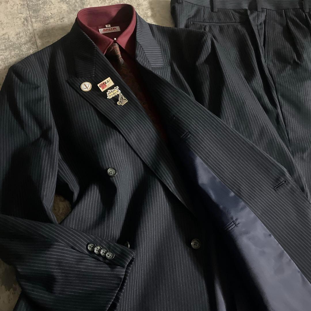 【極美品】 高級ダブルスーツ × GIORGIO ARMANIネクタイ XL