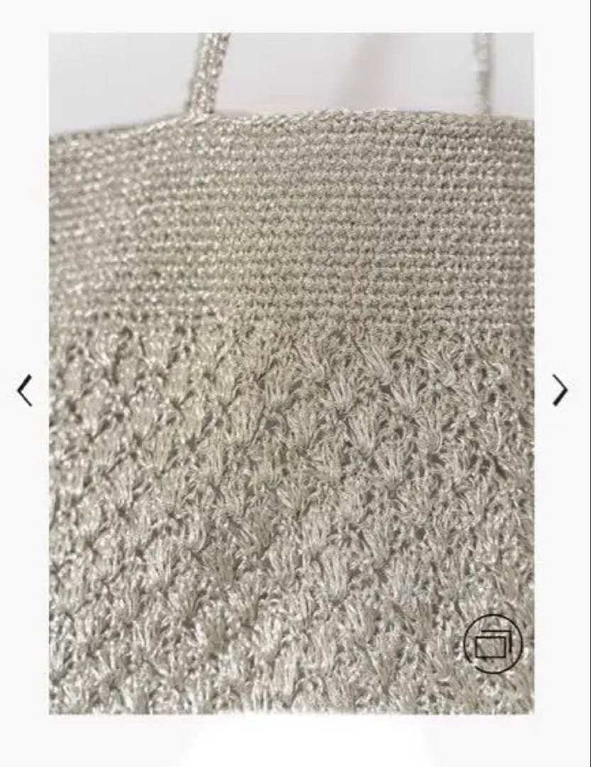 パサンドバイヌキテパ　シルバーバッグ