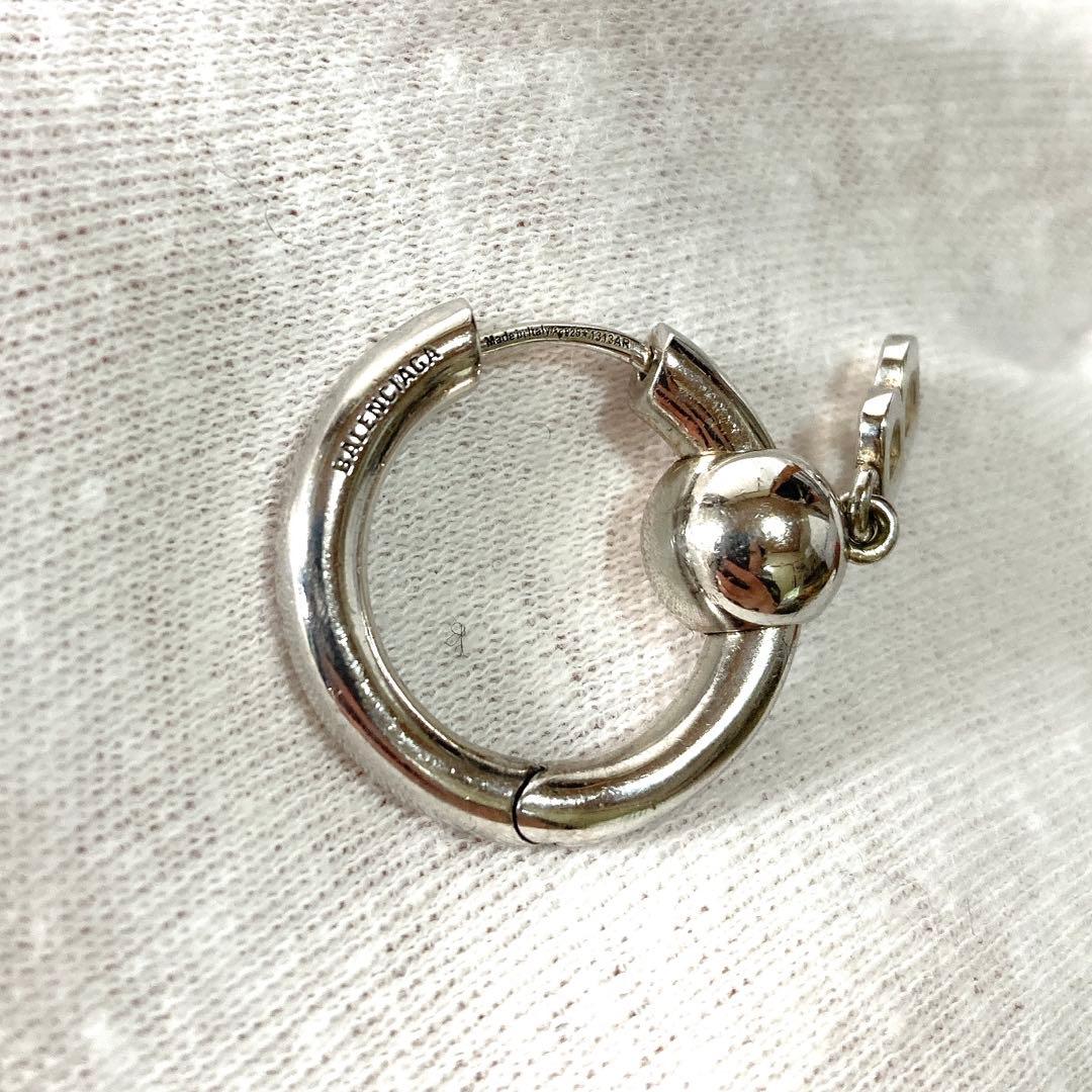 BALENCIAGA バレンシアガ フープピアス Bロゴ 片耳