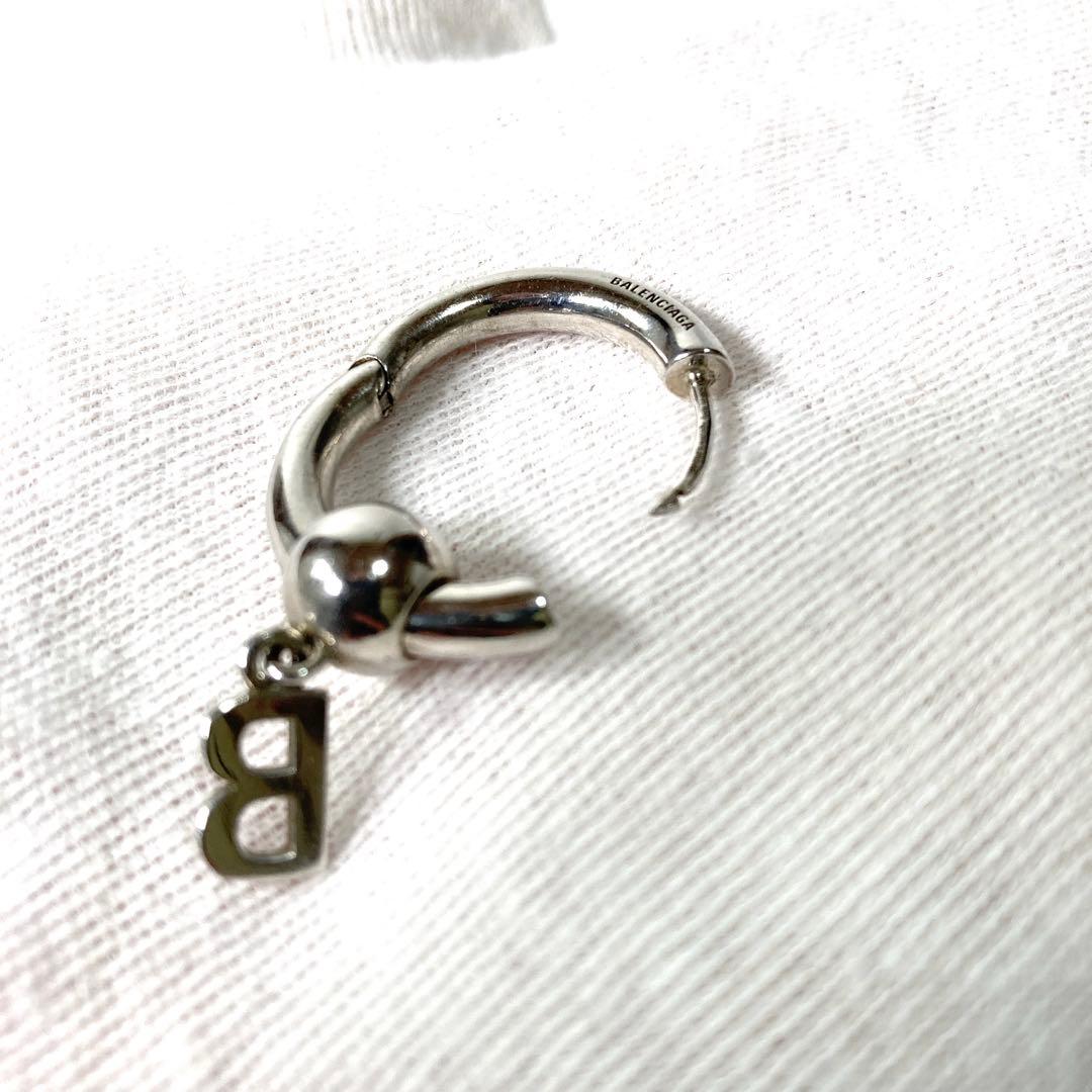 BALENCIAGA バレンシアガ フープピアス Bロゴ 片耳