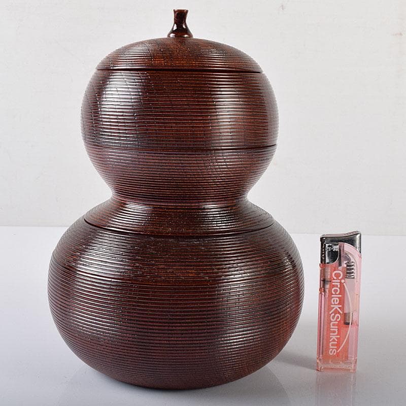 和食器　漆器　瓢形　信玄弁当　仕覆付　藪内流椅々斎極め箱　M　R8135B