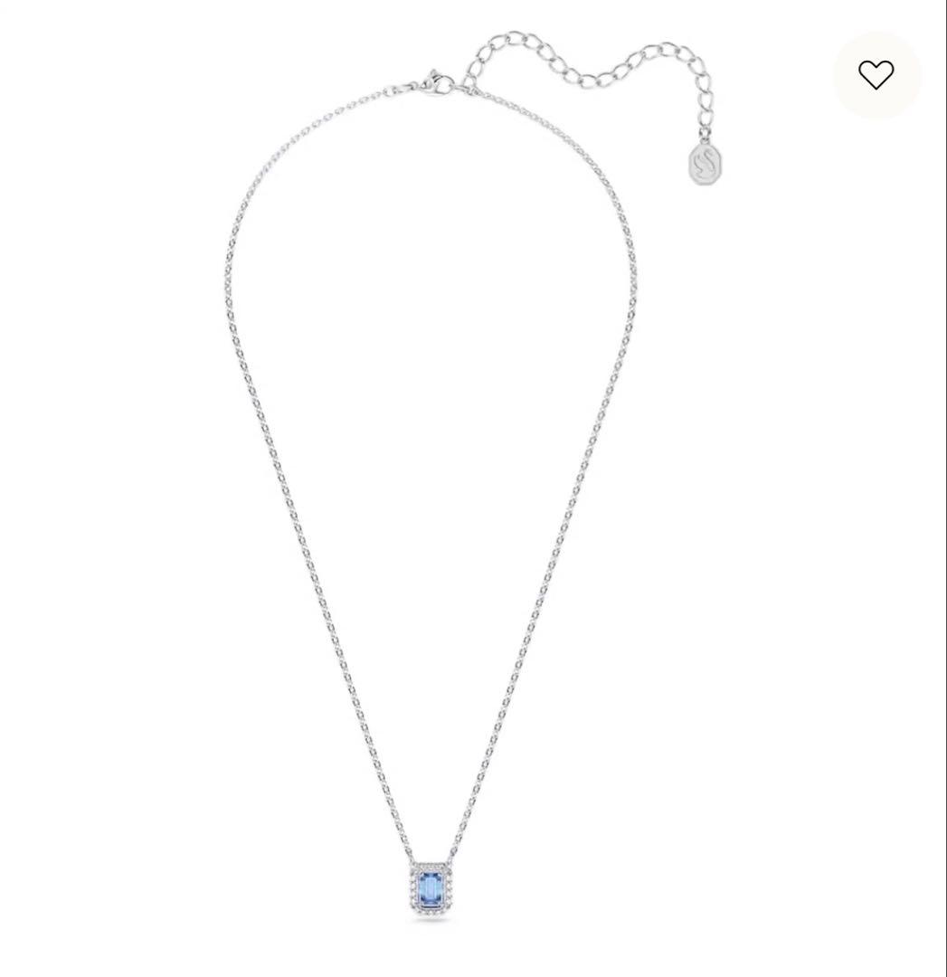 SWAROVSKI Una ネックレスオクタゴンカット,ロジウム・プレーティング