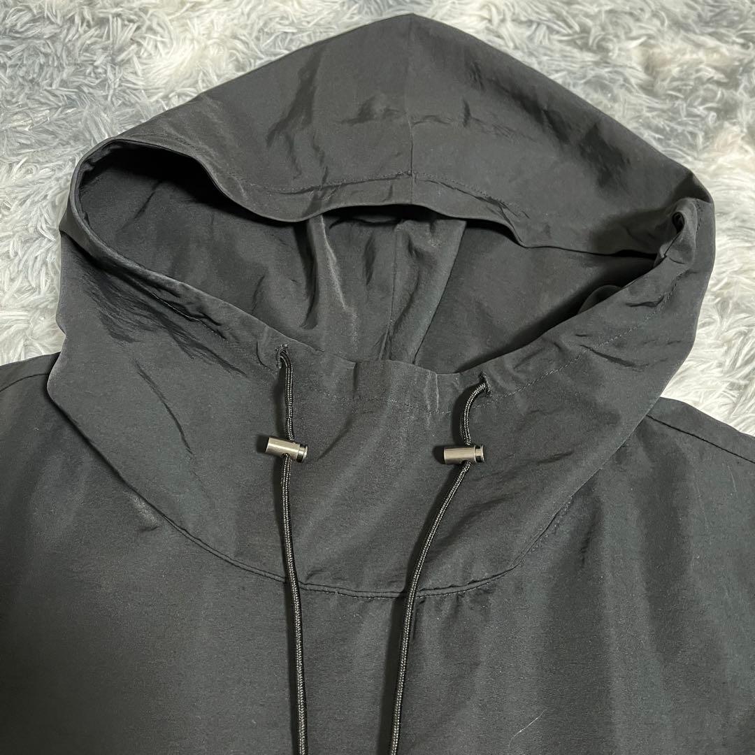 【ナゴンスタンス 】異素材パーカー◆バイカラー◆グレー✖️ブラック◆美品です