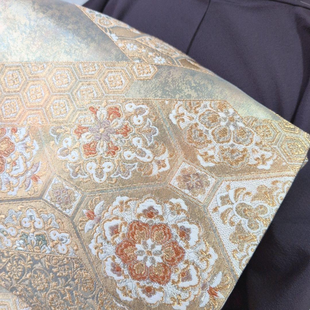 色無地　着物　フルセット　正絹　暗紫　落款　しつけ糸　祝い事　シンプル　粋　F4