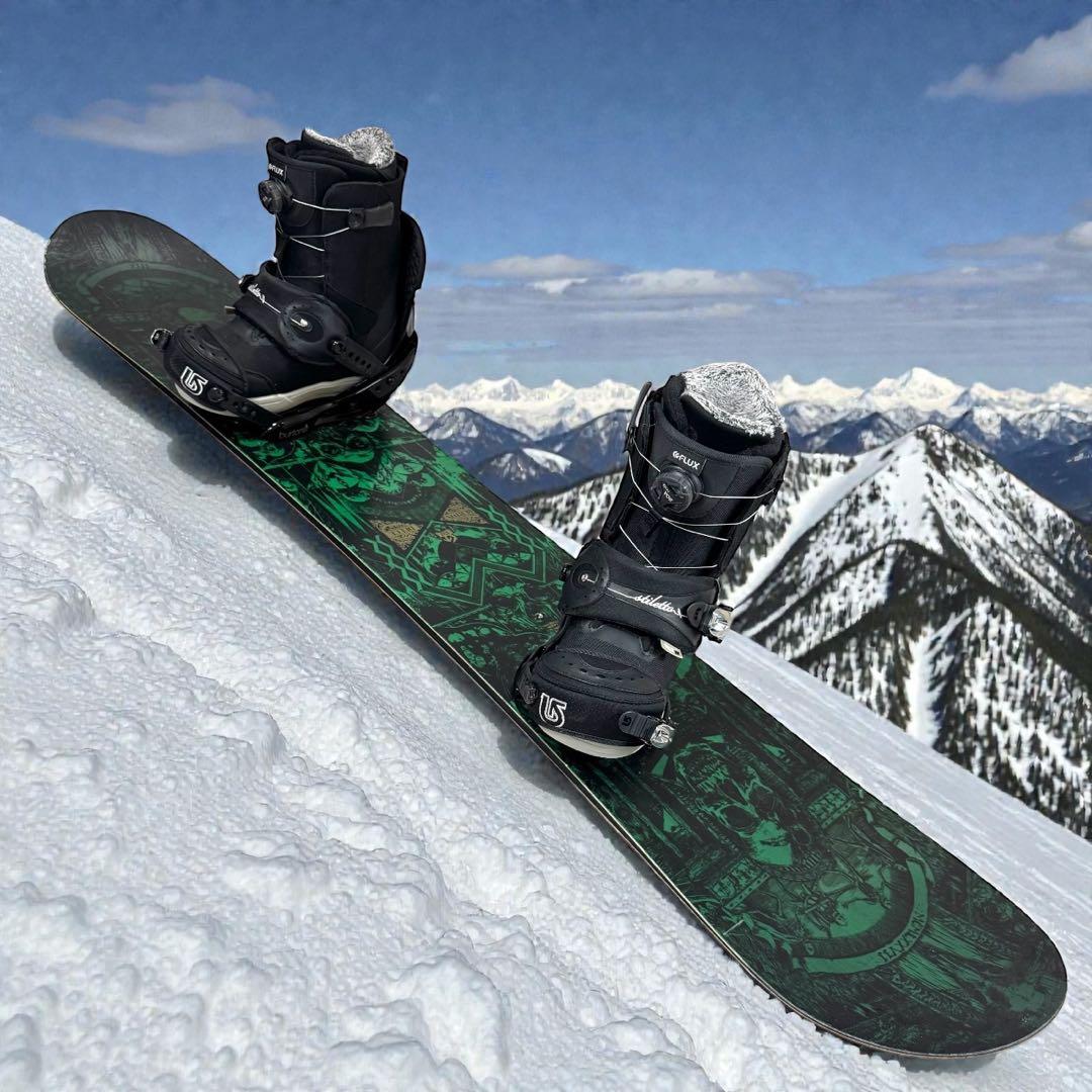 【3点セット】BURTON DEUCE 152 FLUX 26cm スノボ