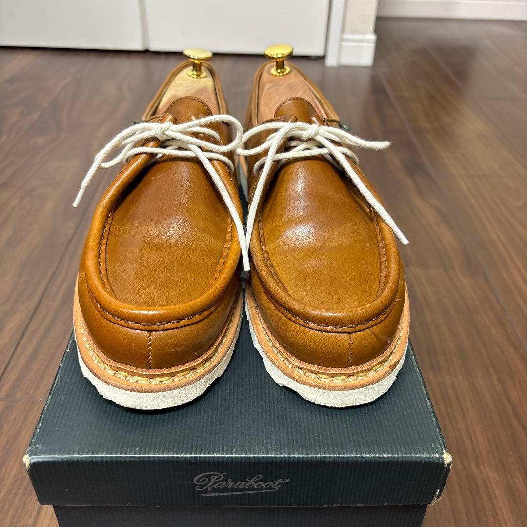 最終値下↓ PARABOOT ミカエル OCRE 白ソール 42インチ