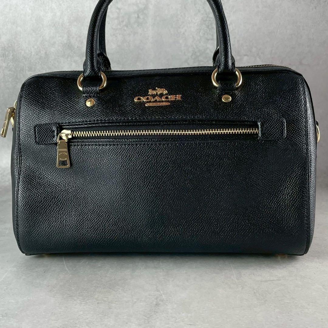 ✨美品✨コーチ　ローアンサッチェル　ショルダーバッグ 2way レザー　ブラック