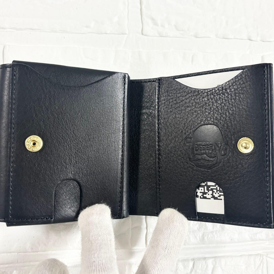 【新品未使用】 ビアベリー ハッチバック ブラック 折り財布 レザー