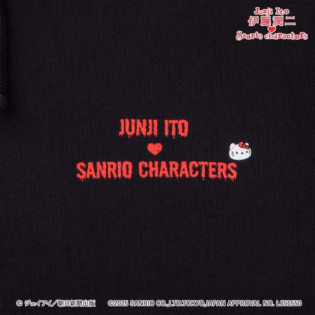 伊藤潤二×サンリオキャラクターズ パーカー ギャル富江×ハローキティ　　xL
