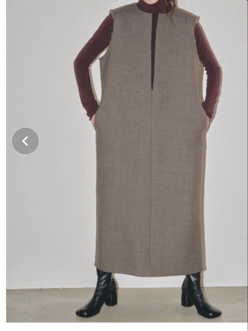 ワンピース TODAYFUL doubleface keyneck dress 38size