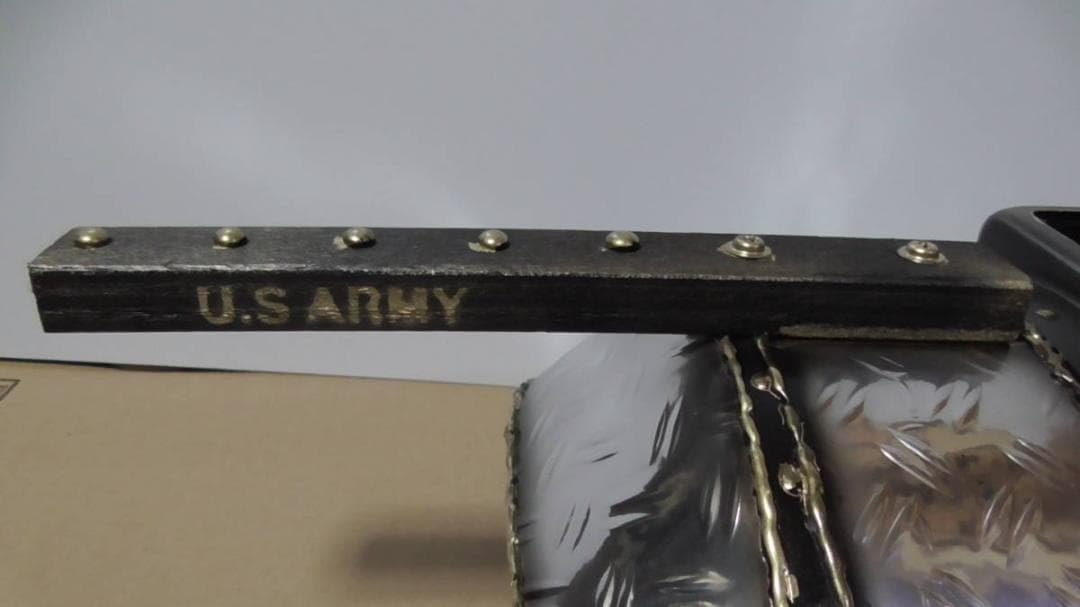 ハンドシールド アーク 改造マスク 工具/DIY 溶接面 シマ板 メッキ風