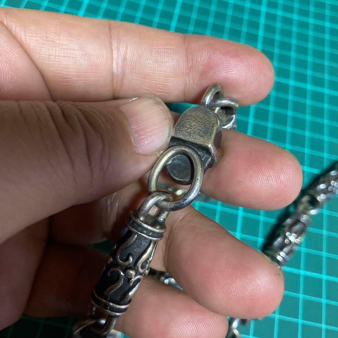 すごく早い　925 スカル　ウォレットチェーン