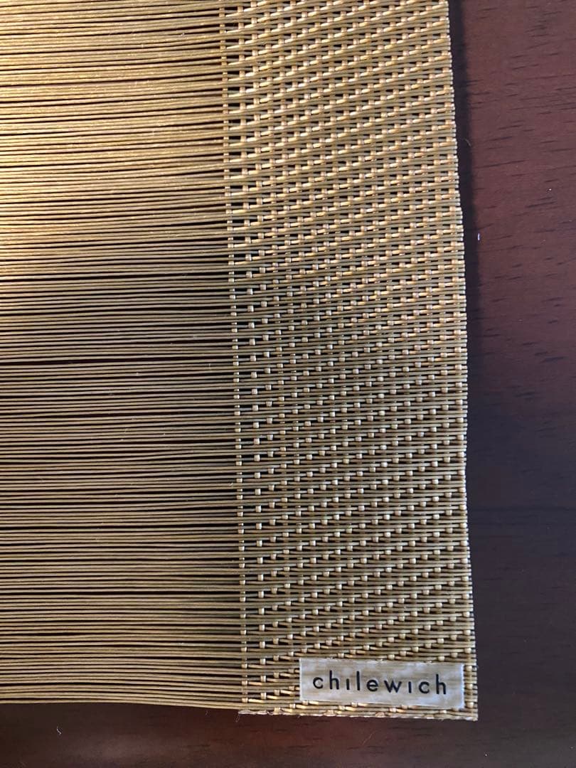 chilewich TuxedoGold ランチョンマット36x48cm 5枚組