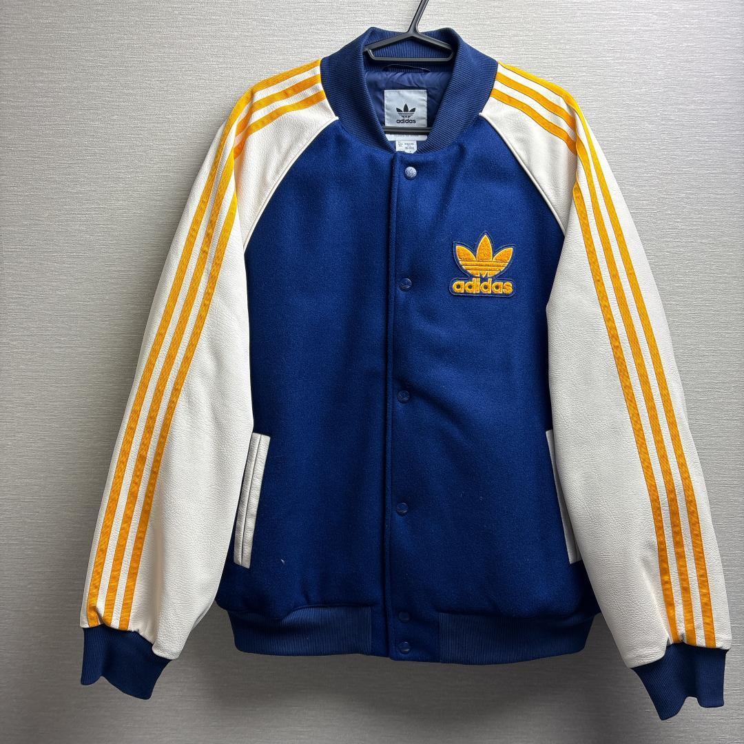 希少 adidas Studium JKT XL アディダス レザー スタジャン