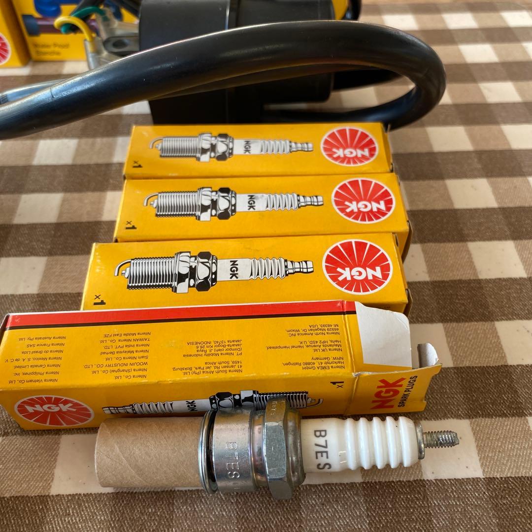 カワサキz1強化イグニションコイル　プラグコード　キャップ　NGKプラグセット