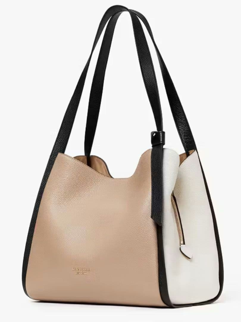 kate spade ノット カラーブロック ラージ ショルダーバッグ