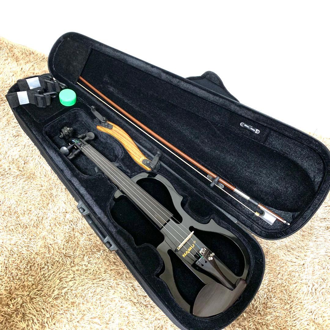 【美品】NAMU サイレントバイオリン 弦新品 ケース付