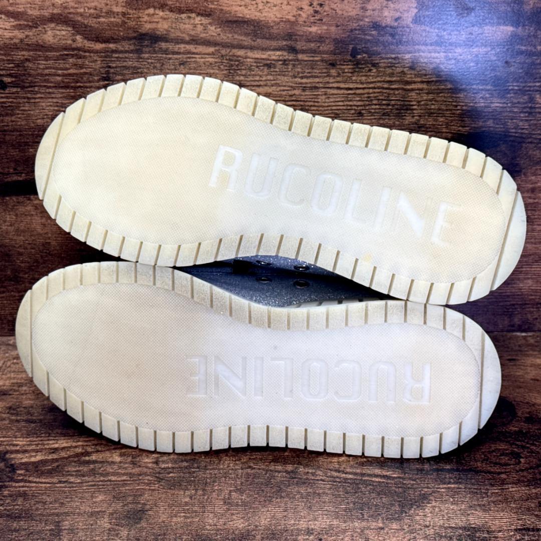 ☆即発 RUCOLINE シルバー グリッター プラットフォーム スニーカー厚底