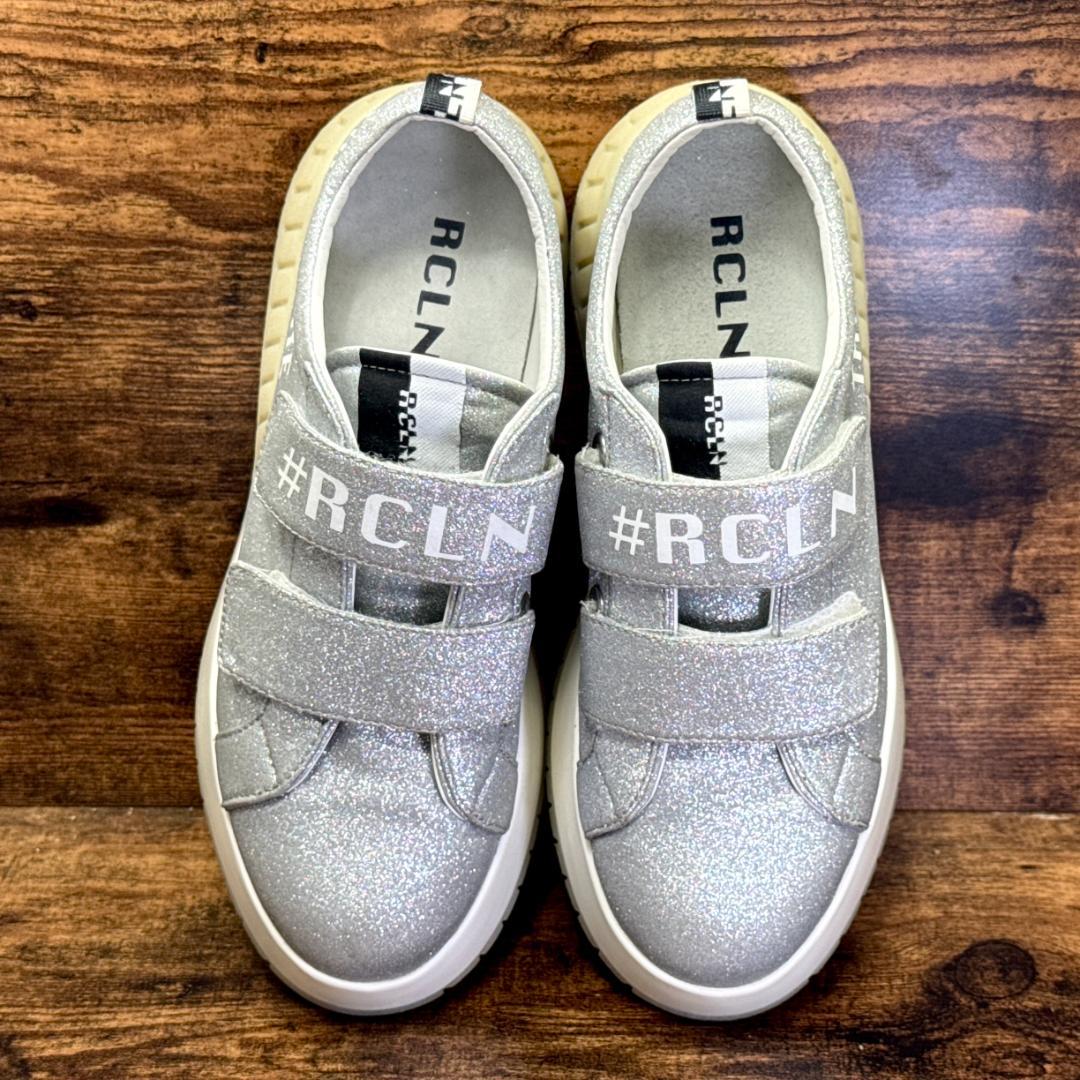 ☆即発 RUCOLINE シルバー グリッター プラットフォーム スニーカー厚底