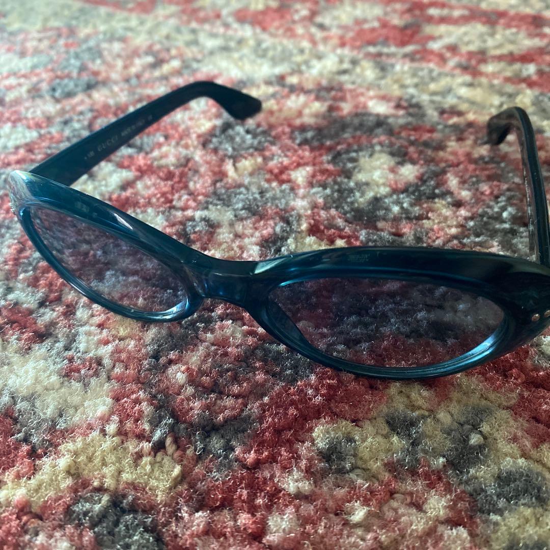 【極美品】GUCCI グッチ オーバル サングラス GG2413N/S ブルー