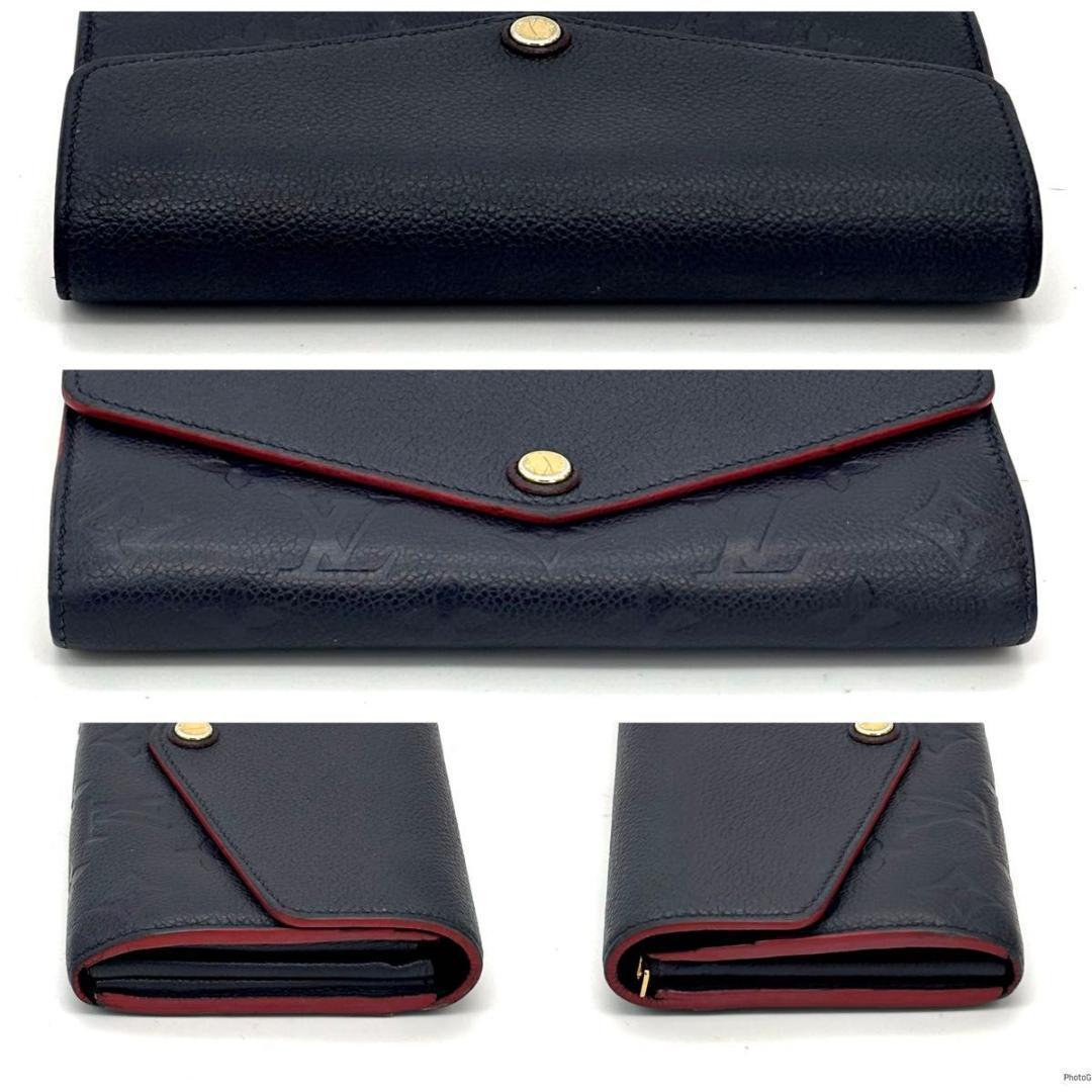 ルイヴィトン アンプラント ポルトフォイユ サラ マリーヌルージュ 長財布