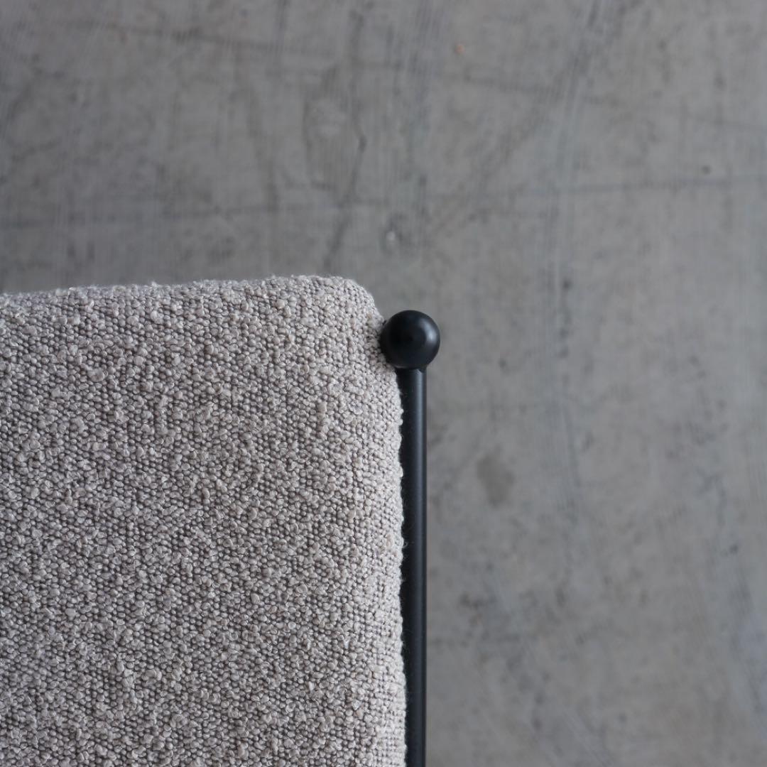 ブラック ダイニングチェア アームレスト付き