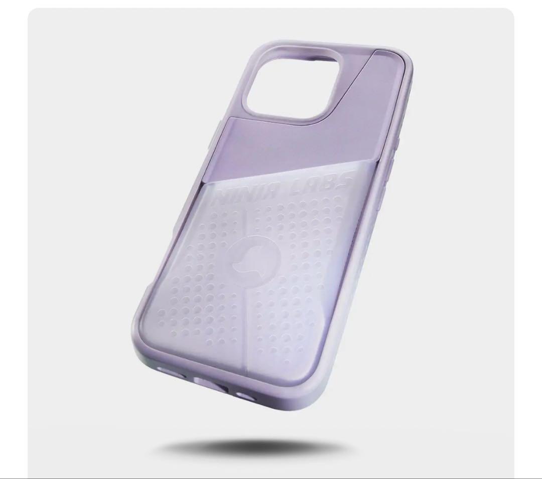 Ninja Labs iPhone 16 フレックスポーチ ラベンダークリア