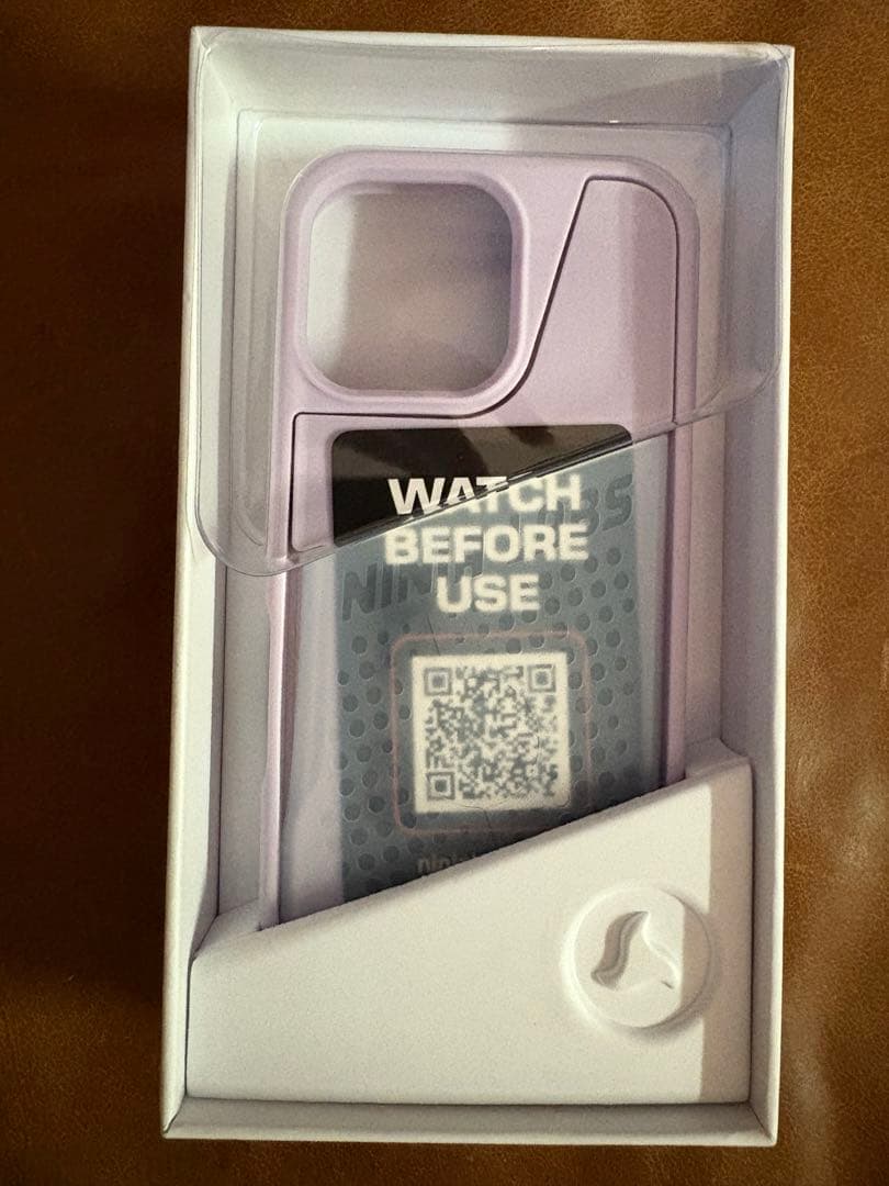 Ninja Labs iPhone 16 フレックスポーチ ラベンダークリア