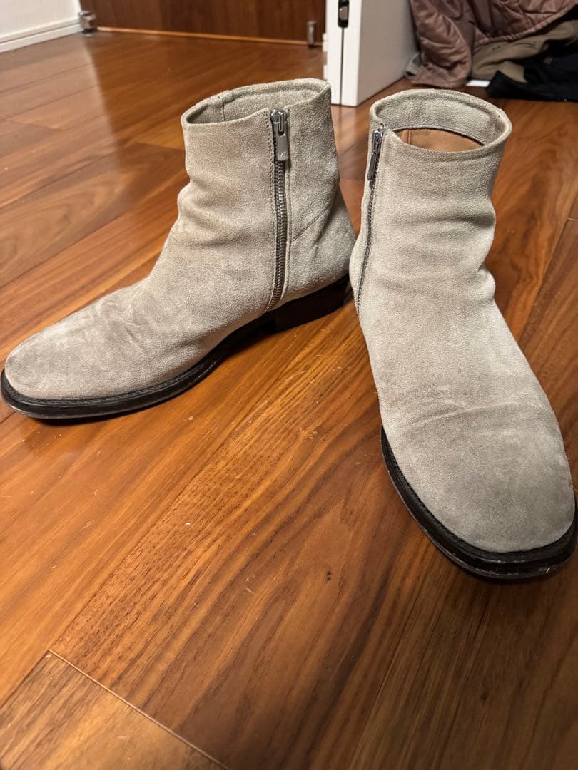 EARLE アール サイドジップ スエードブーツ 43 27.5cm 革靴