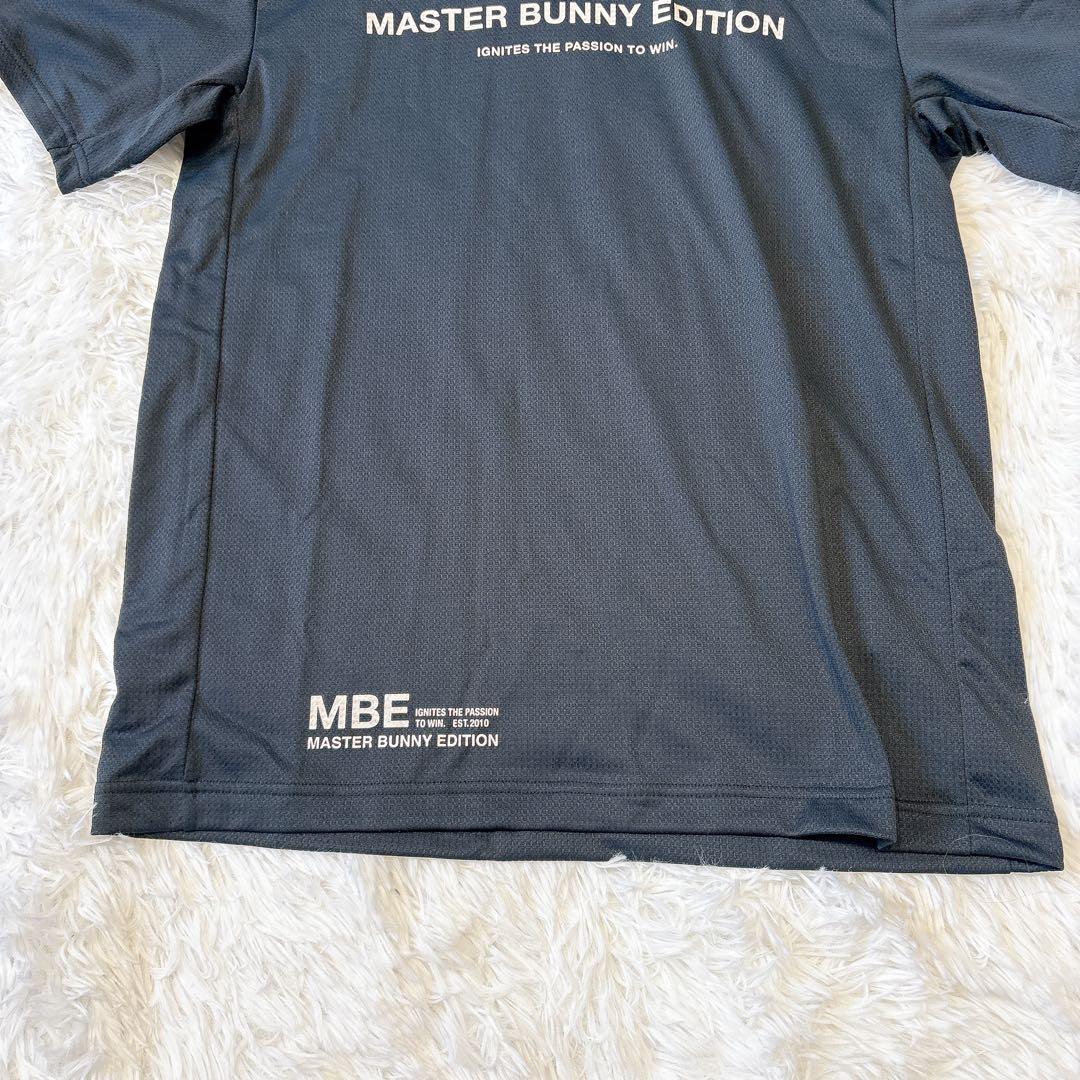 【新品】マスターバニーエディション 半袖 ハイネックシャツ メッシュ 黒 ロゴ