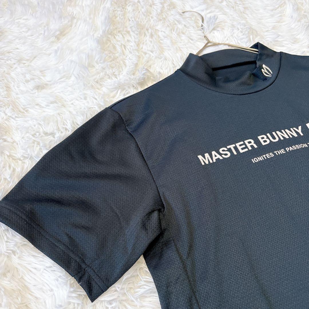 【新品】マスターバニーエディション 半袖 ハイネックシャツ メッシュ 黒 ロゴ