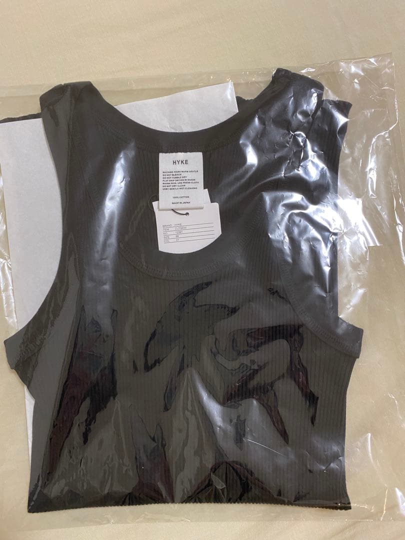 HYKE タンクトップ ブラック