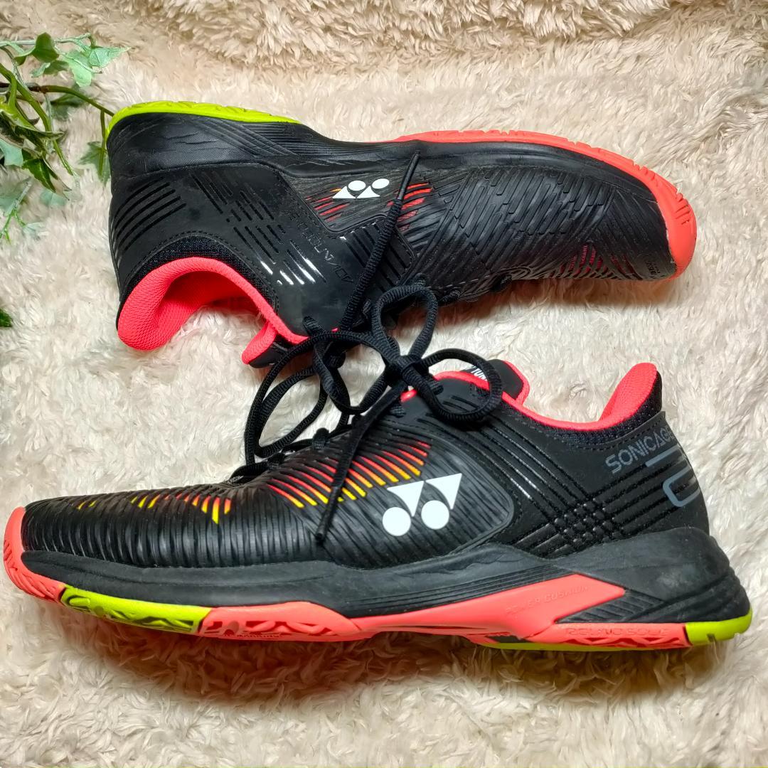 【良品】YONEX テニスシューズ　オールコート　パワークッション　ソニケージ