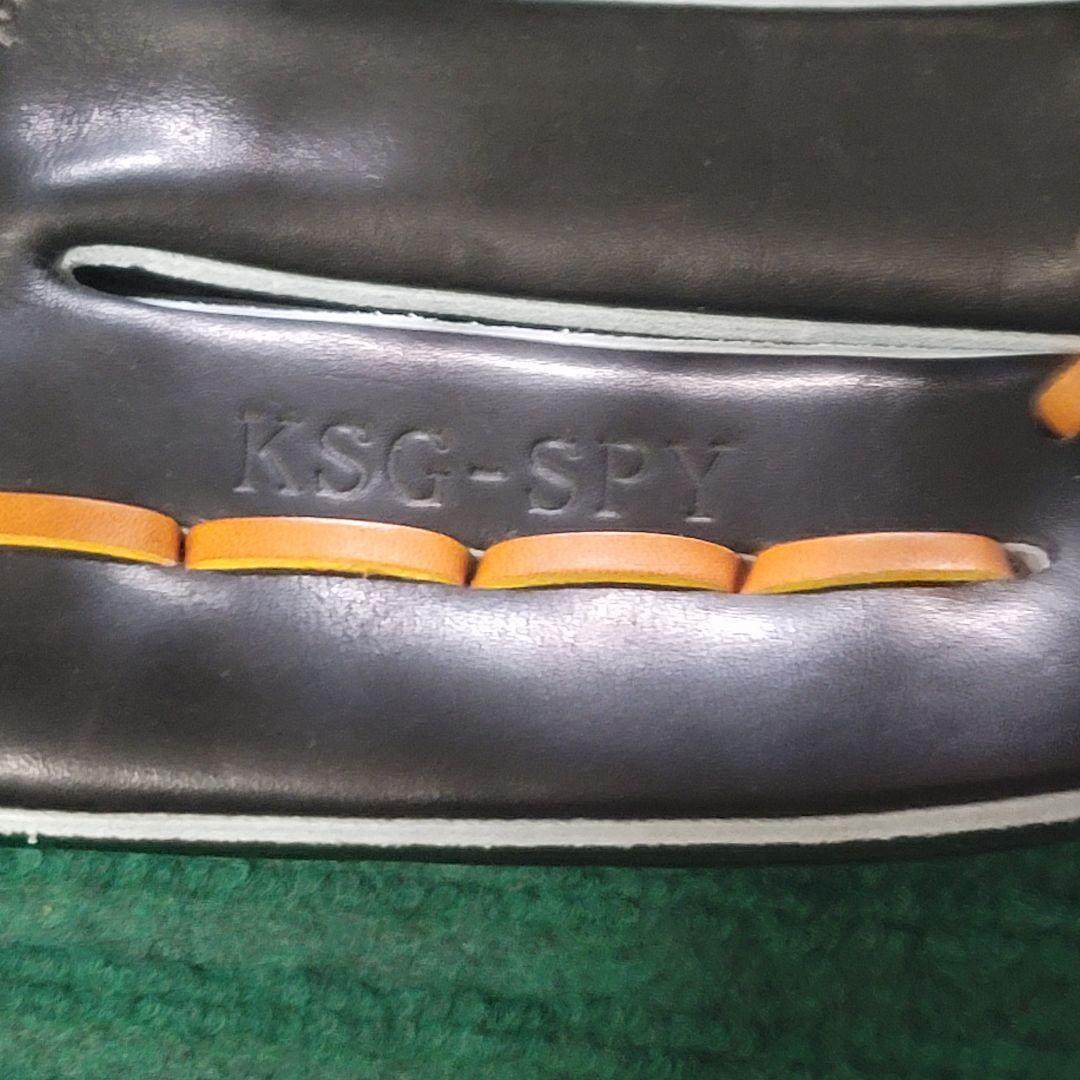 久保田スラッガー　硬式用　外野手　黒×タン　未使用品　KSG-SPY　グラブ袋付