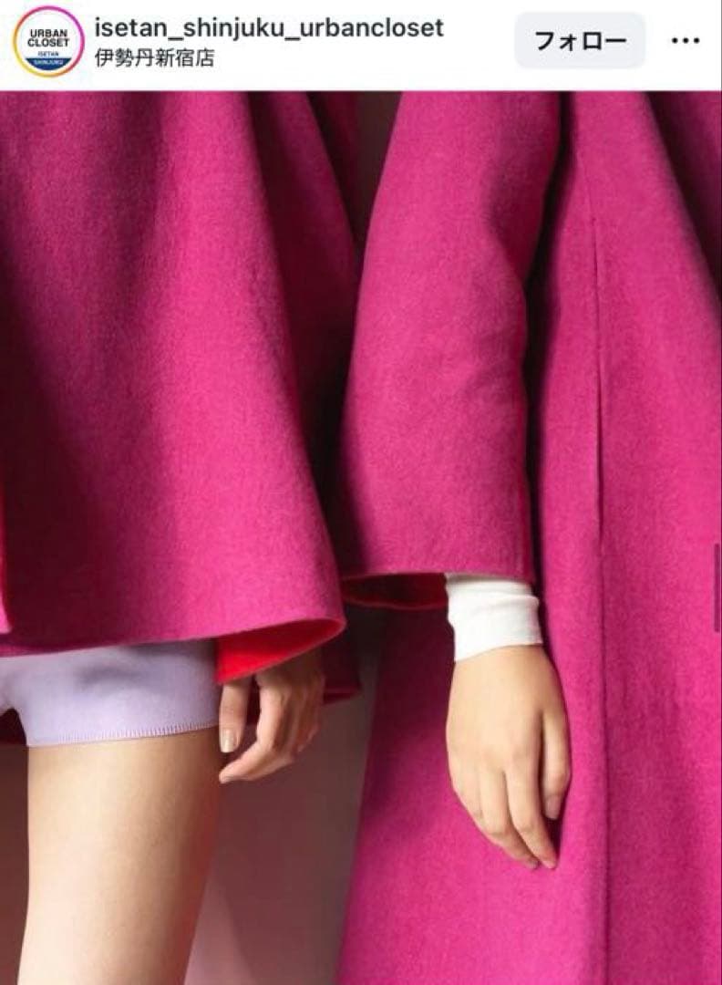 未使用 定価28万 マイラン カシミヤ100% リバーシブルコート 超軽量