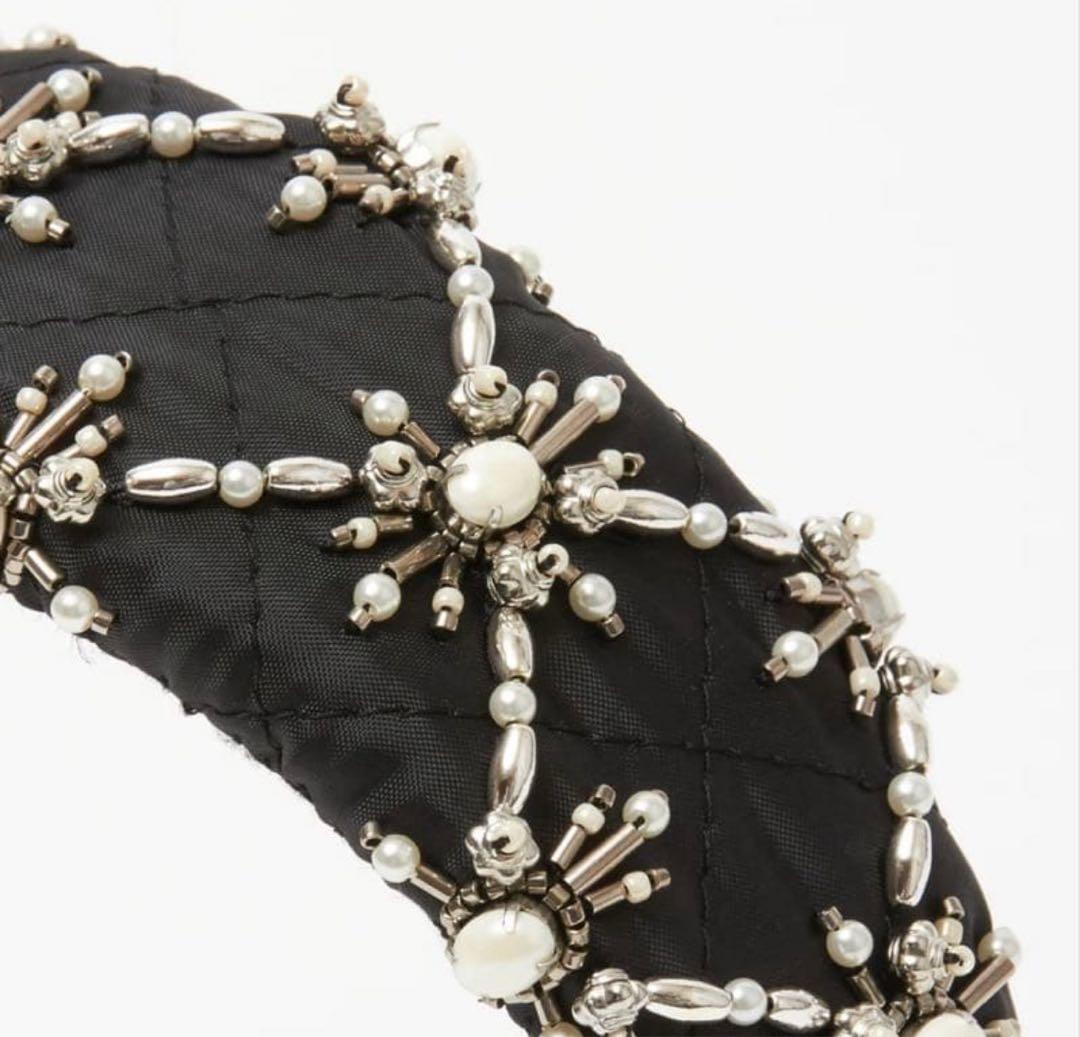 ヘアアクセサリー tanakadaisuke White pearl hair band