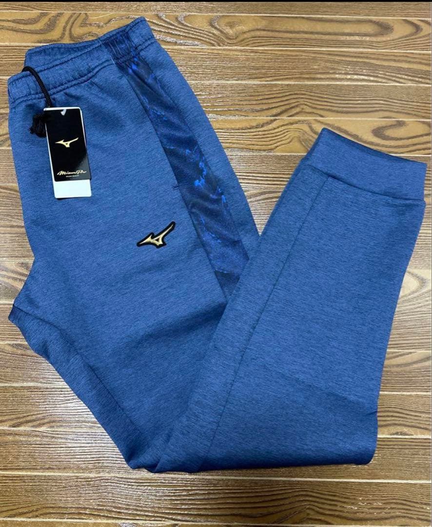 ミズノプロ　ストレッチフーディ、パンツSet ネイビー　Mサイズ