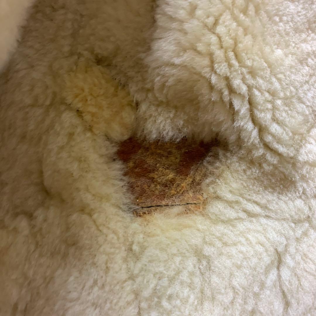 K*様 【雰囲気抜群】フライトジャケット 羊革　ムートン　B-3 ブラウン　LL