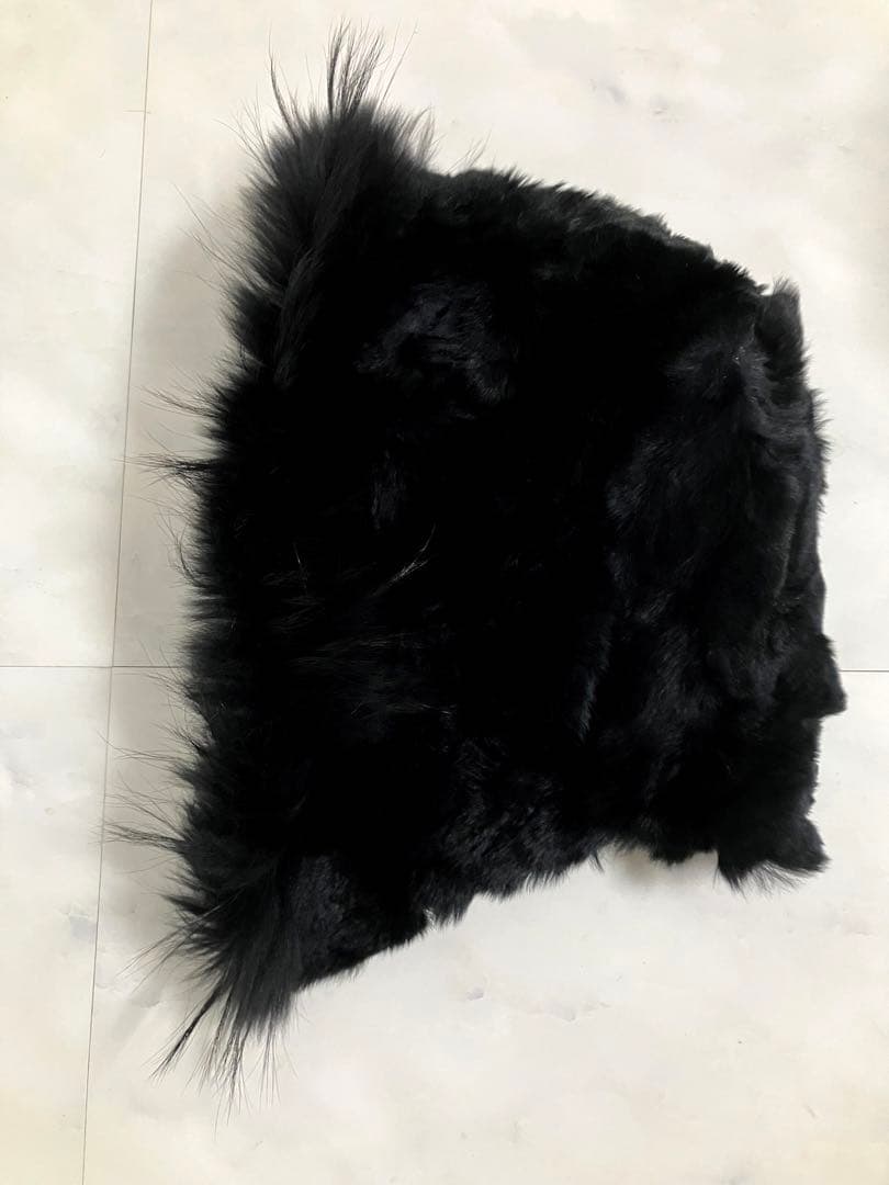 Diagram レッキスラビットフード付きブラックダウンベスト