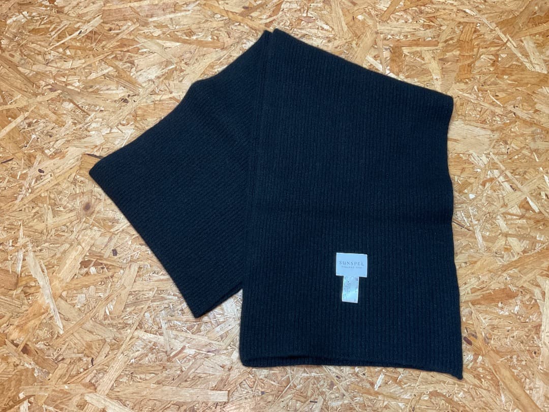 SUNSPEL 572-2278001 カシミヤ100％ ストール マフラー 黒