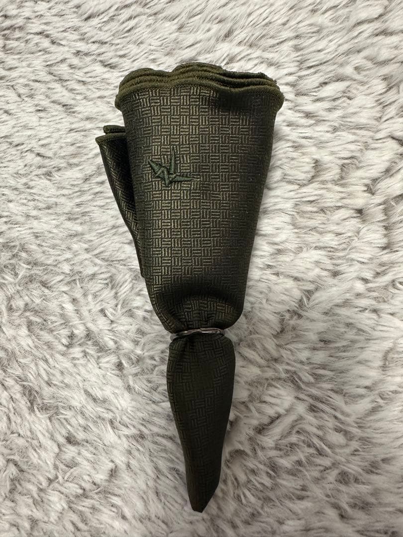 1PIU1UGUALE3 オリーブグリーン ネクタイ