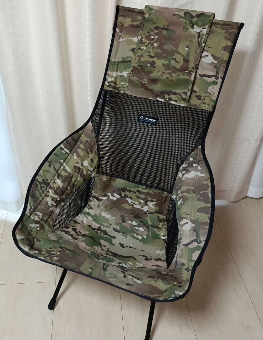 美品　Helinox ヘリノックス　サバンナチェア　カモ柄