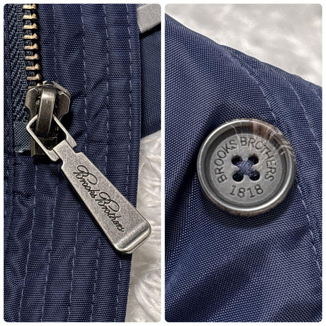 極美品✨ブルックスブラザーズ サファリジャケット ナイロンコート ネイビー L