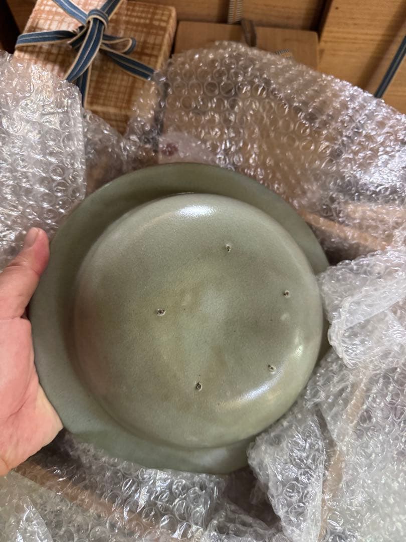 ‼️Salvia Shop‼️リサイクルFORT‼️旧家から直送唐物①‼️汝窯平鉢