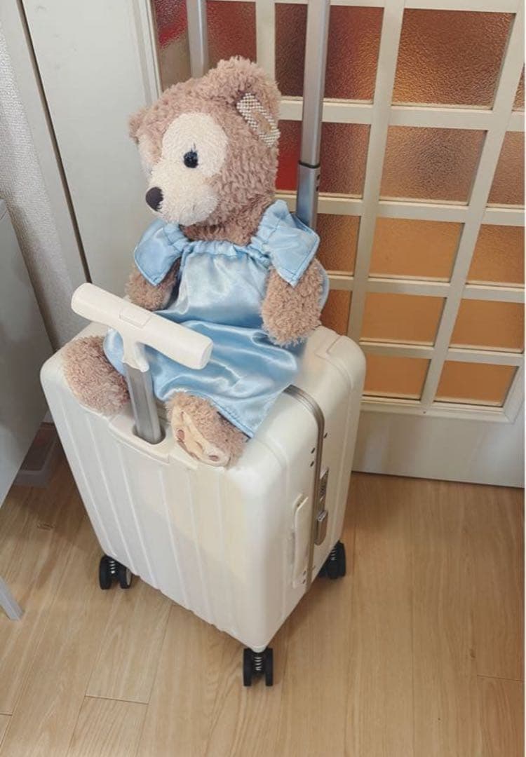 難あり新品未使用 多機能子供乗れるスーツケース　40リットル　白