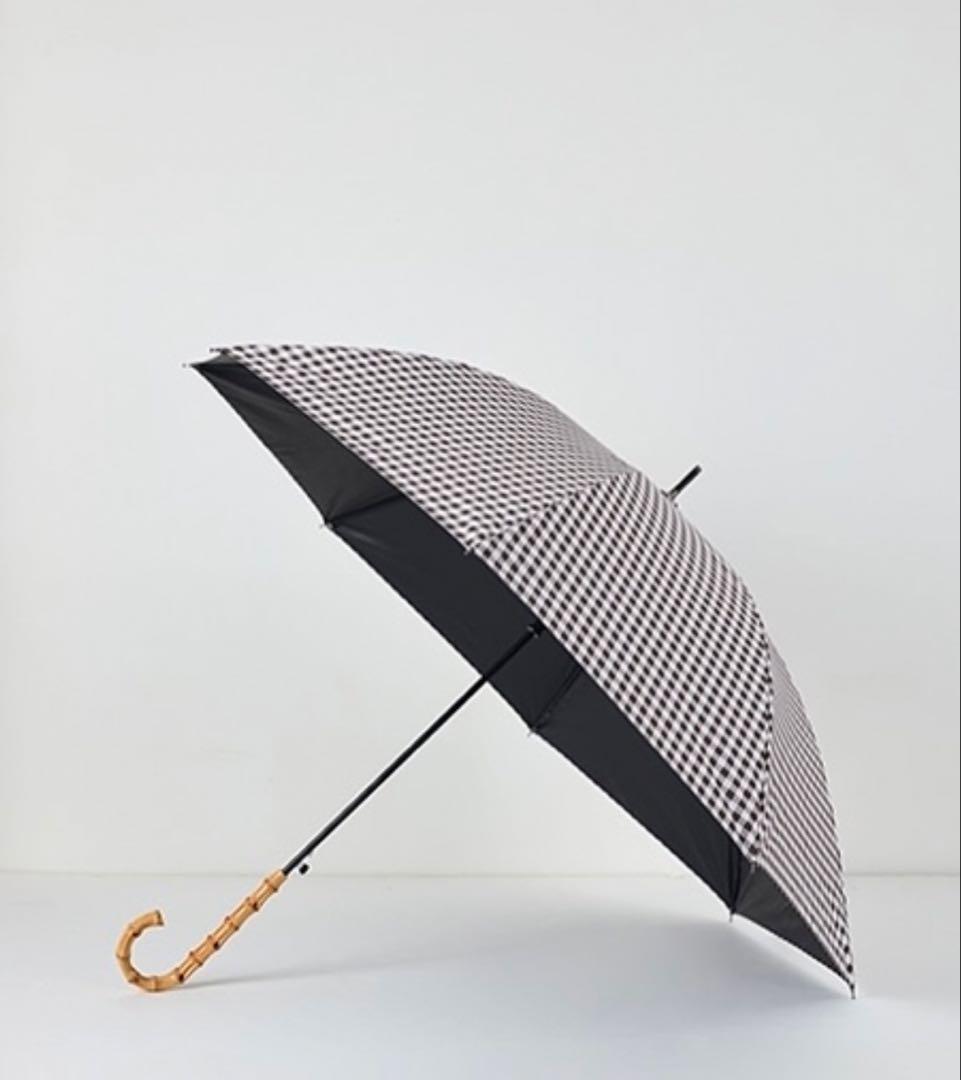 【新品未開封】東原亜希FORME 晴雨兼用長日傘ブラウンギンガムチェック